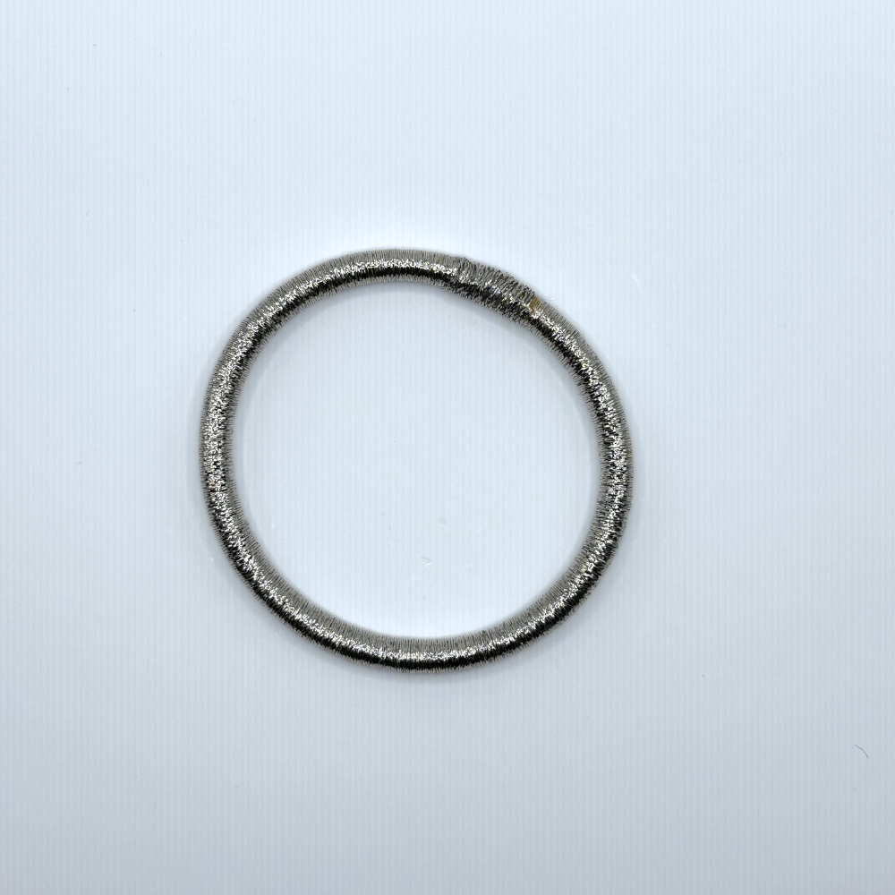 Jonc sabra classique argenté seul minimaliste artisanal Maroc beloves