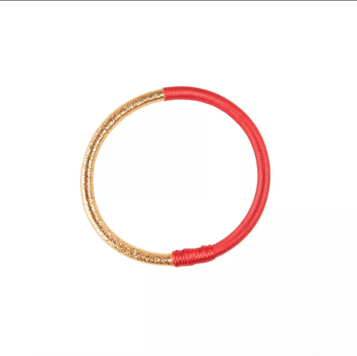 Jonc dahabi orange détail minimaliste artisanal Maroc beloves