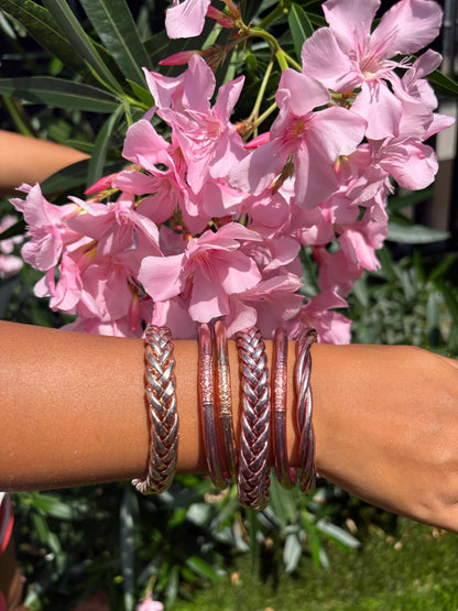 Jonc bouddhiste épais béni Thaïlande bracelet porte-bonheur
