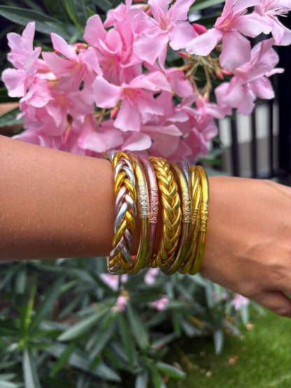 Jonc bouddhiste épais béni Thaïlande bracelet porte-bonheur
