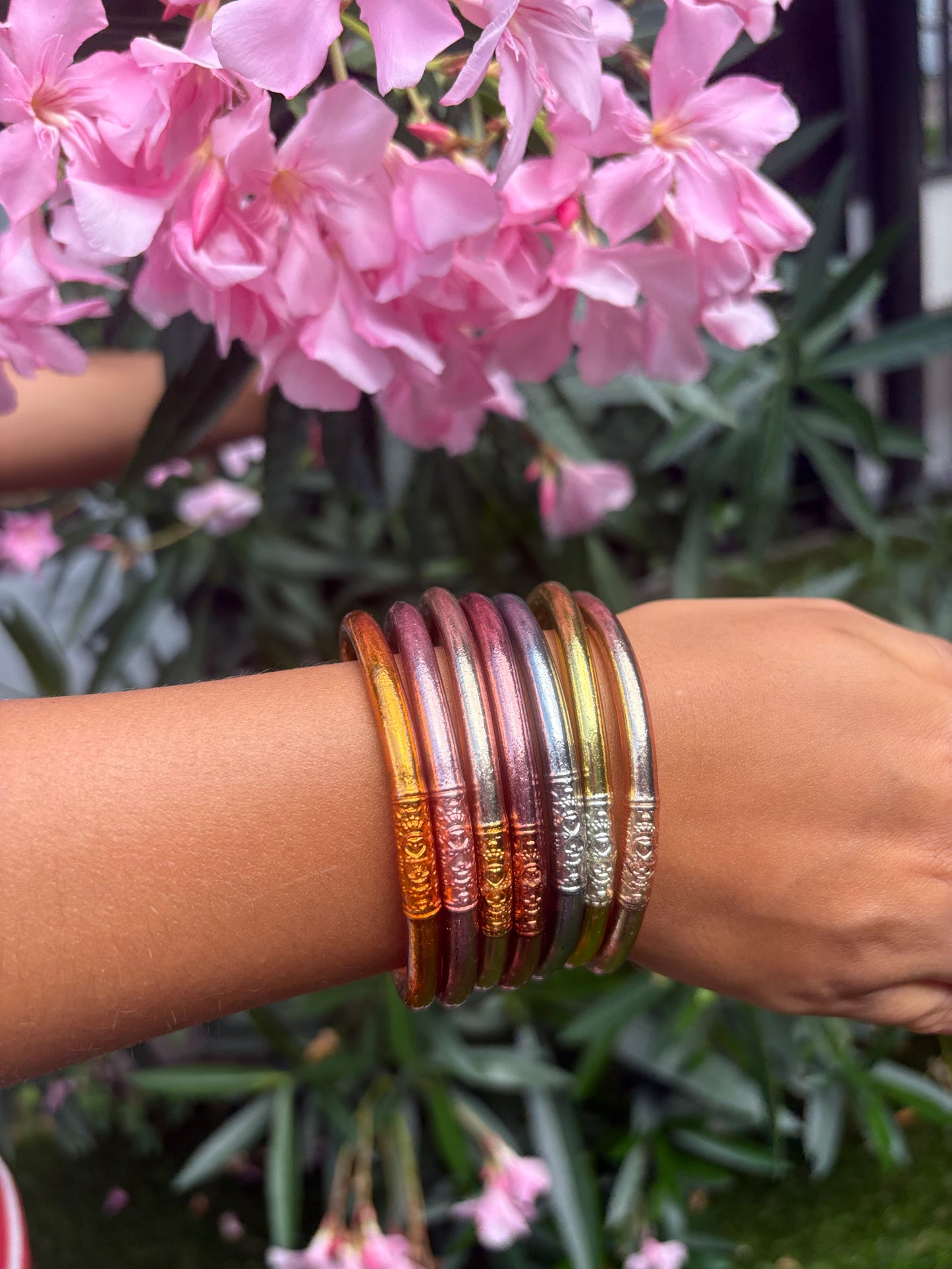 Jonc bouddhiste épais béni Thaïlande bracelet porte-bonheur