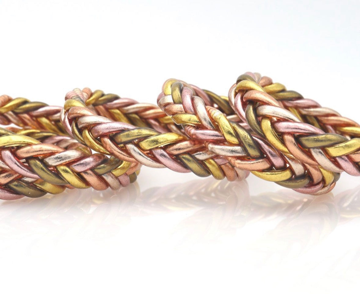 Jonc bouddhiste tressé multi classique pêche béni Thaïlande bracelet porte-bonheur