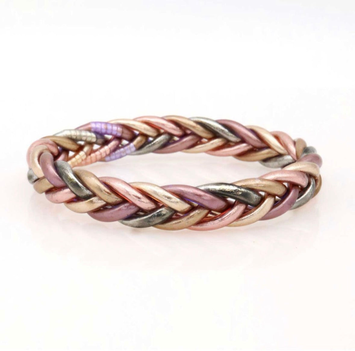 Jonc bouddhiste tressé multicolore nue béni Thaïlande bracelet porte-bonheur